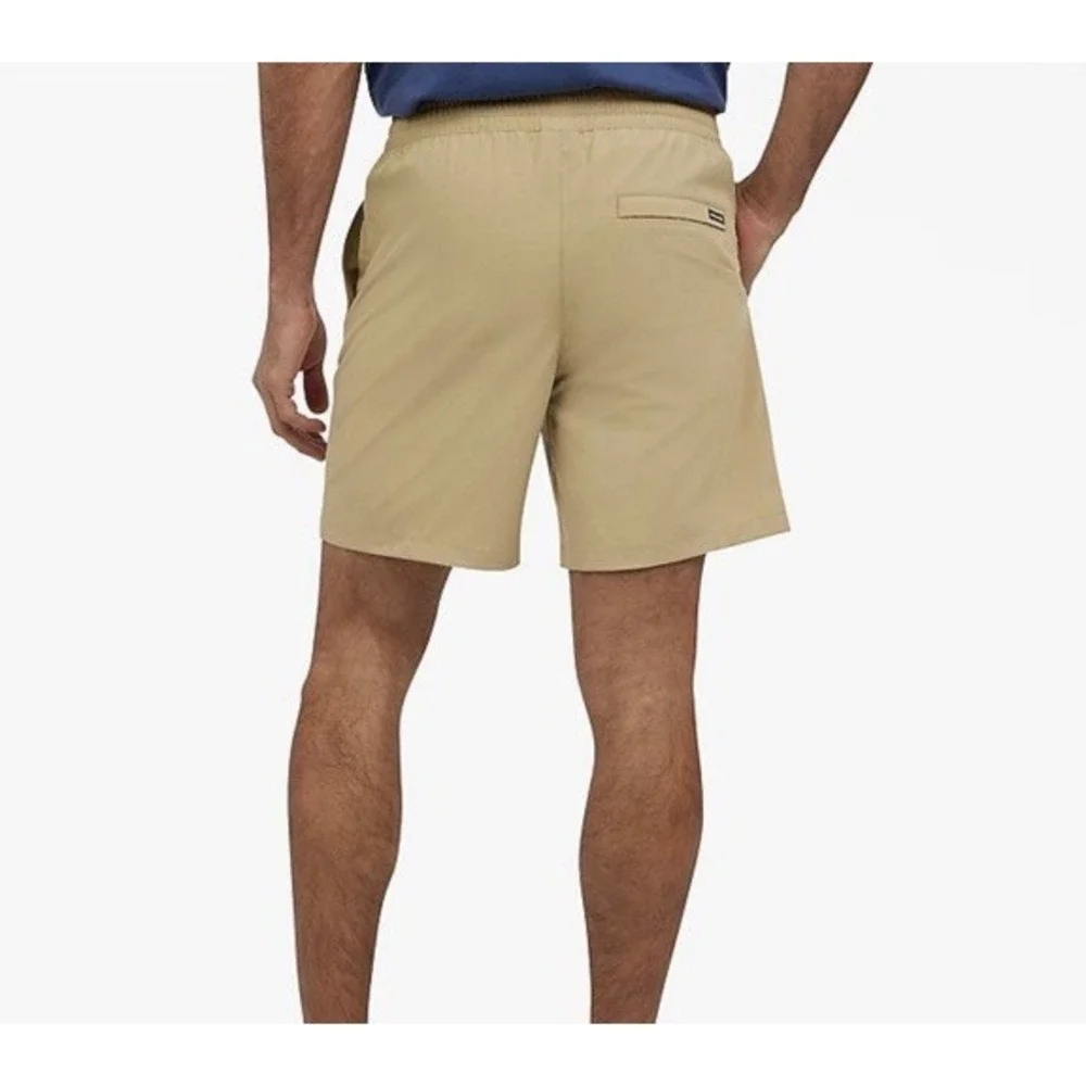 QUIKSILVER‎ Seaside Elastic Waist Hybrid Swim Shorts Khaki Men's Sz L *NEW* $50
